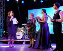Anjelina Teroganova receiving an Award