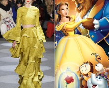 Belle in Christian Siriano